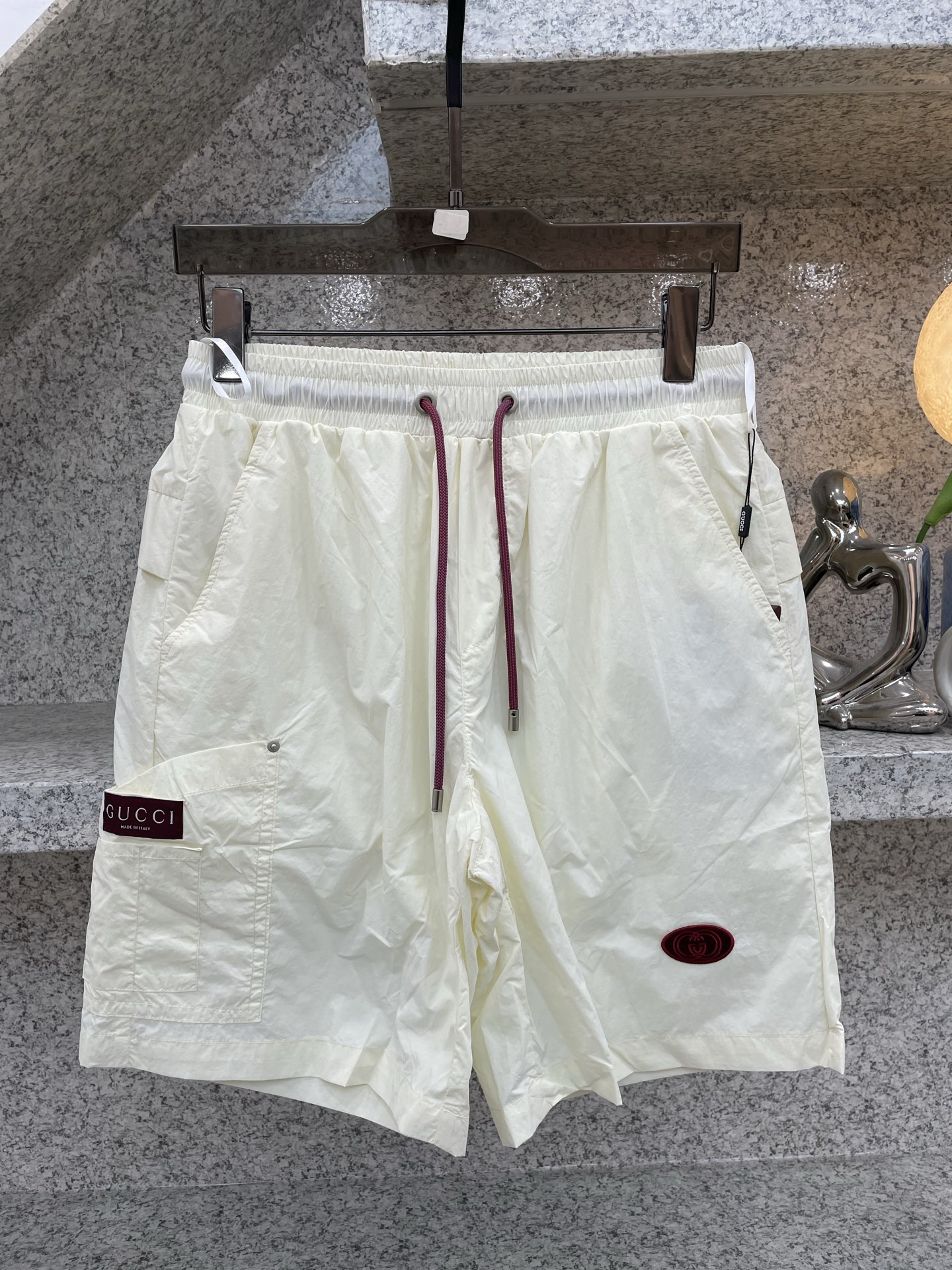 GUGUI古倚 2026XX夏季新款短裤🩳轻薄防风面料，透气舒适，夏天穿超合适！宽松版型+抽绳设计，松紧