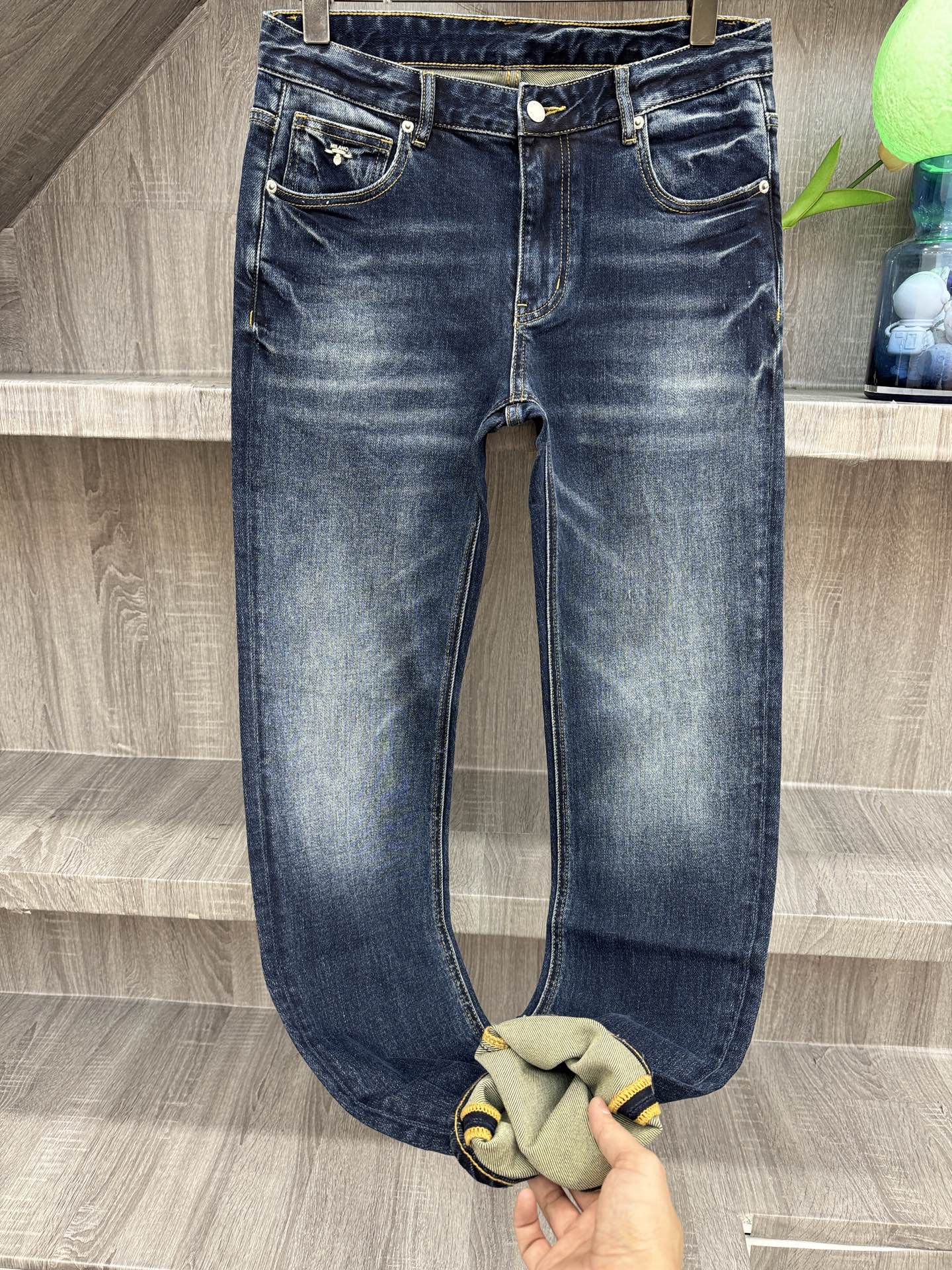 PRAD普拉哒😘秋冬26👖深绽蓝洗水 新品牛仔裤 专柜原版代购品质 🆕颜色超级漂亮 奢华独家五皮牌 工艺+洗水外贸📝品质