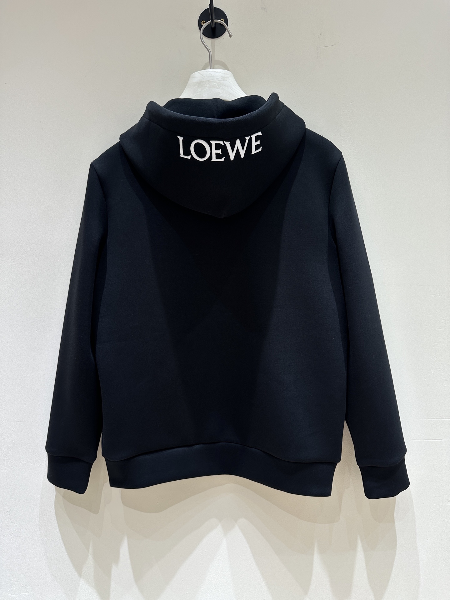 LOEWE Men's Black Cotton Hoodie Embroidered Logo Casual Activewear 3 i1757053132852 201 0 1