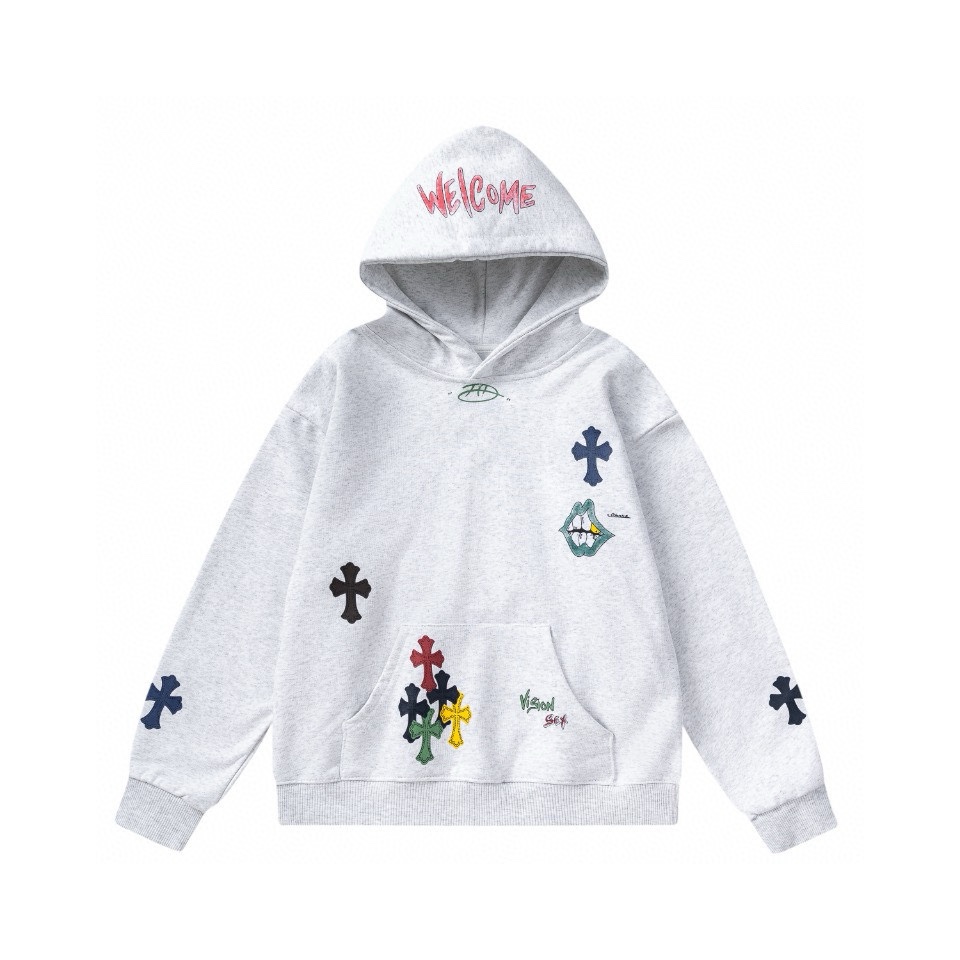 Graffiti-Printed Hoodie by Crocson: Unique Street Style for Autumn/Winter