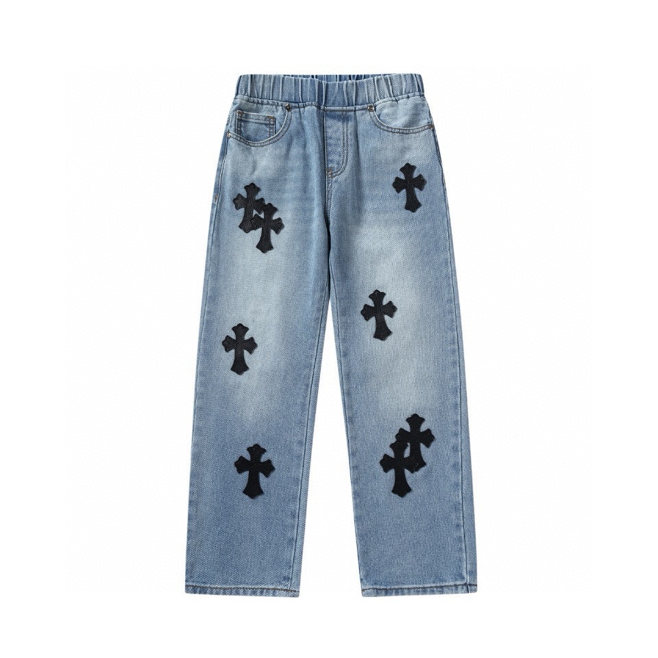 Stylish Classic Corset Jeans in Marble-Lined Roads, Quality Cotton Cowboy Fabric. - 图片 1