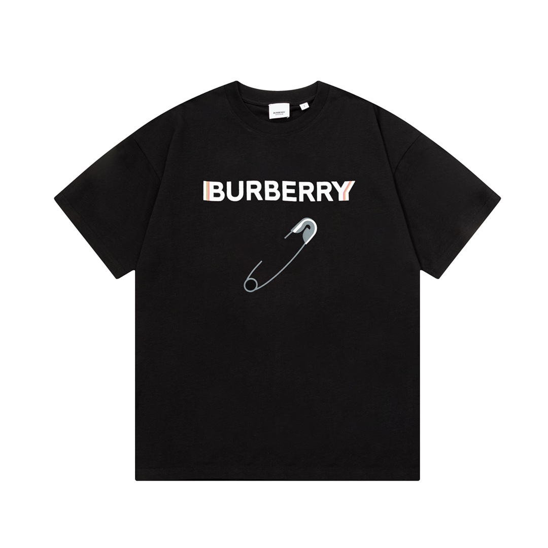 Burberry Pin Print Short Sleeve T-Shirt, Classic Logo, Unisex