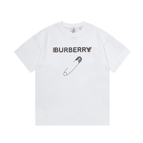 Burberry Pin Graphic Print Short Sleeve T-Shirt | Classic Style 1 Burberry Pin Graphic Print Short Sleeve T-Shirt | Classic Style