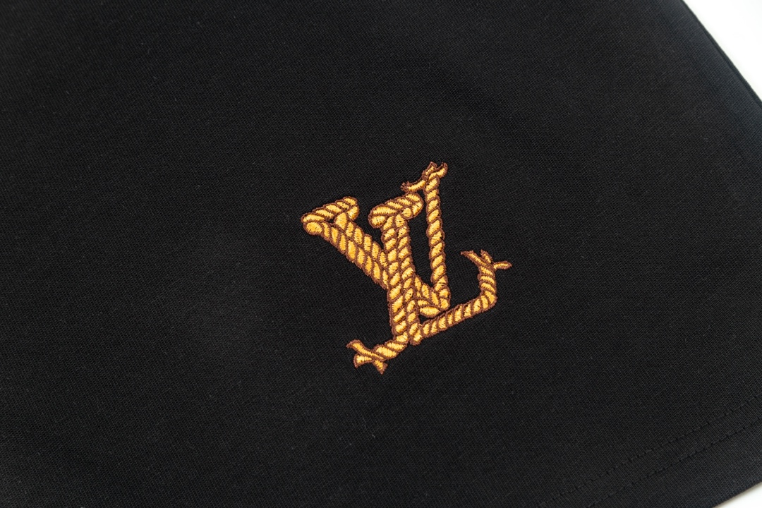 Louis Vuitton Black Cotton T-Shirt with Cowboy Embroidery - Unisex Style 5 i1734019096 6605 5