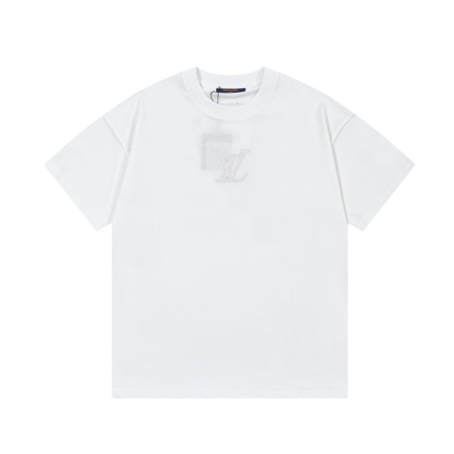 Louis Vuitton Embroidered Logo T-Shirt - Premium Cotton, Unisex Fit