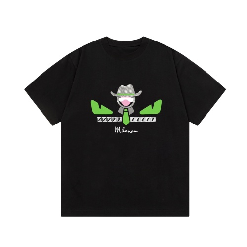 T-shirt Fendi Noir avec Motif Karl Lagerfeld Édition Limitée 1 T-shirt Fendi Noir avec Motif Karl Lagerfeld Édition Limitée