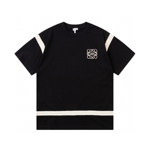 Loewe Retro Embroidered Logo T-Shirt, Unisex Cotton Tee, Striped Design 1 Loewe Retro Embroidered Logo T-Shirt, Unisex Cotton Tee, Striped Design