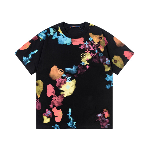 Louis Vuitton Multicolor Monogram Print T-Shirt - Casual, Stylish, Unisex 1 Louis Vuitton Multicolor Monogram Print T-Shirt - Casual, Stylish, Unisex