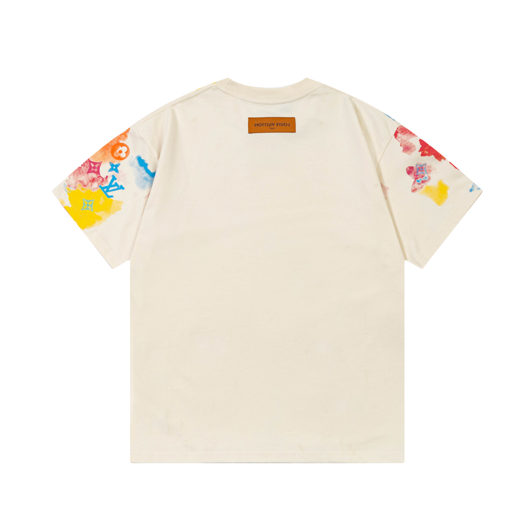 Louis Vuitton Multicolor Monogram Print T-Shirt, Unisex, Short Sleeve 8 i1735456788860 9321 0 8