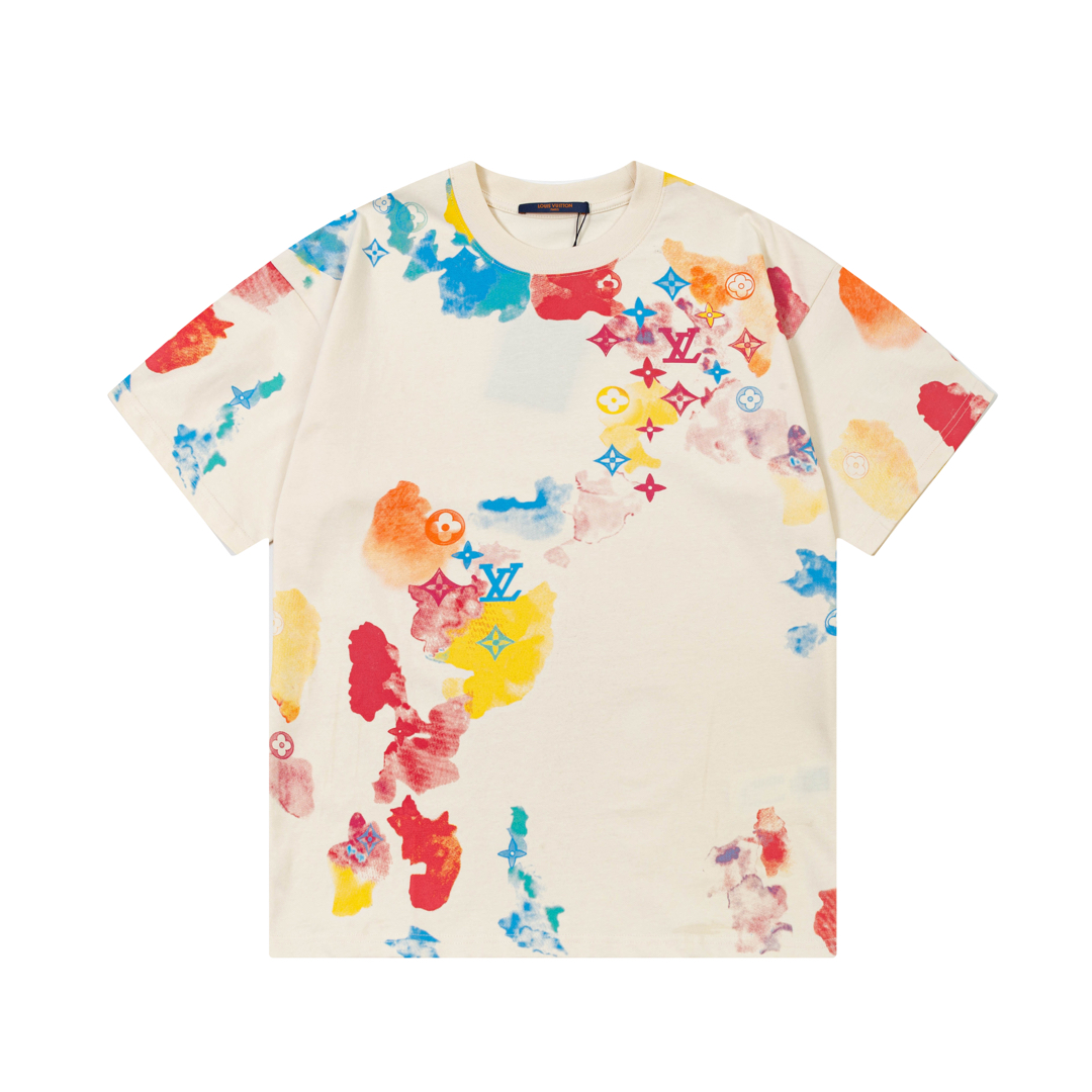 Louis Vuitton Multicolor Monogram Print T-Shirt, Unisex, Short Sleeve 2 i1735456789048 5903 0 0