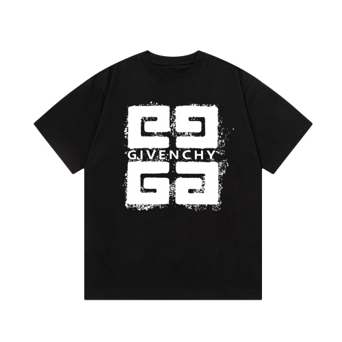Givenchy Camiseta Negra con Logo Degradado para Hombre y Mujer, Estilo Retro 1 Givenchy Camiseta Negra con Logo Degradado para Hombre y Mujer, Estilo Retro