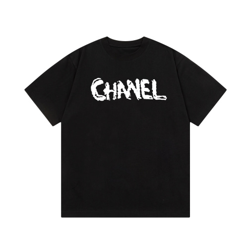 Chanel Graffiti Logo Short Sleeve T-Shirt Unisex Cotton Tee 1 Chanel Graffiti Logo Short Sleeve T-Shirt Unisex Cotton Tee
