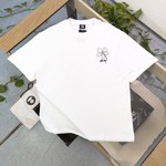 Stussy Clothing T-Shirt Black White Printing Unisex Combed Cotton Spring/Summer Collection Short Sleeve