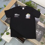 AAA+ Replica
 Aape Copy
 Clothing T-Shirt Black Printing Unisex Cotton Spring/Summer Collection Short Sleeve
