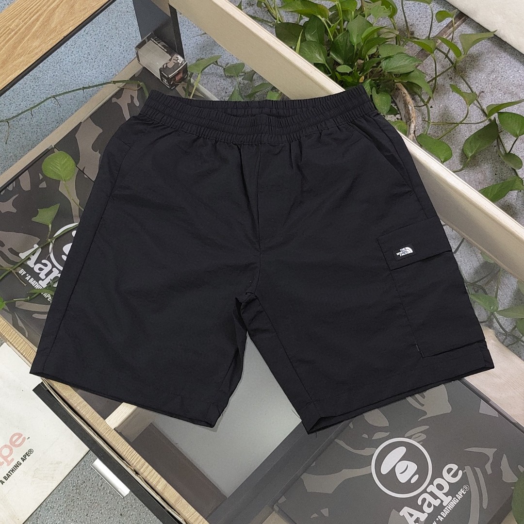 The North Face Clothing Shorts Black Embroidery Unisex Spring/Summer Collection Casual