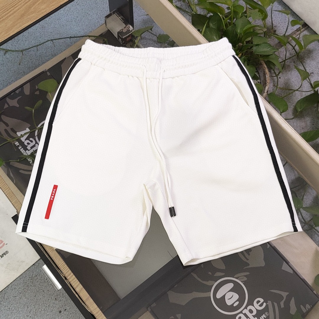 Prada Clothing Shorts Black White Unisex