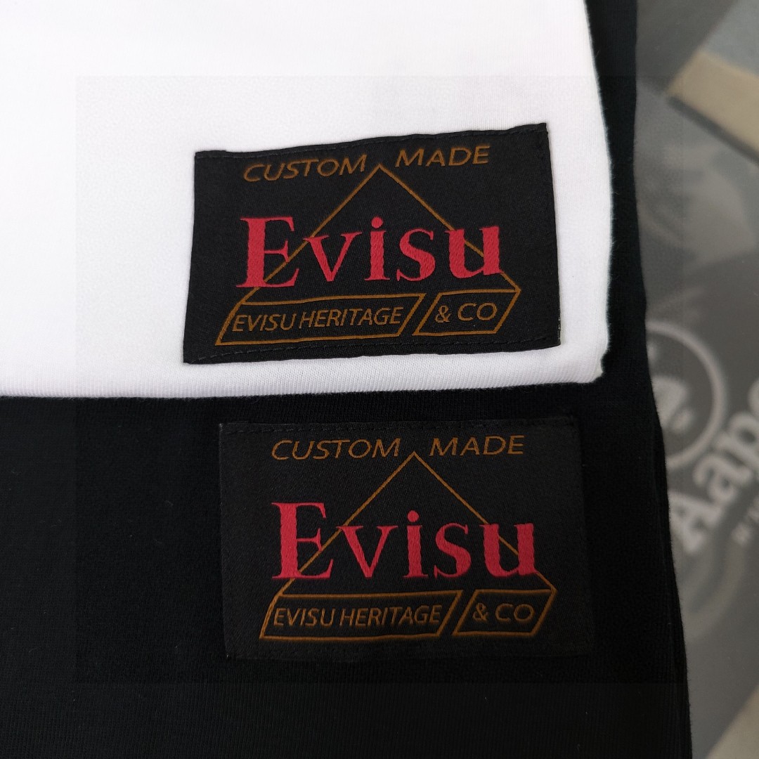 Evisu Camiseta de Manga Corta con Estampado de Gaviota para Hombre y Mujer 9 a1719086283963 1542
