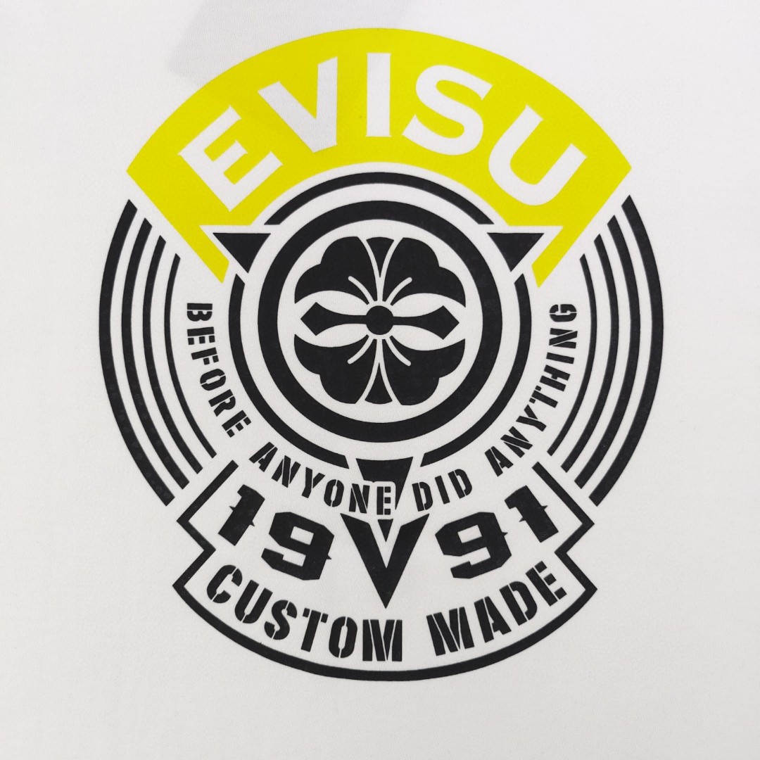 Evisu Camiseta de Manga Corta con Logo Estampado para Hombre y Mujer 8 a1720045602049 3112