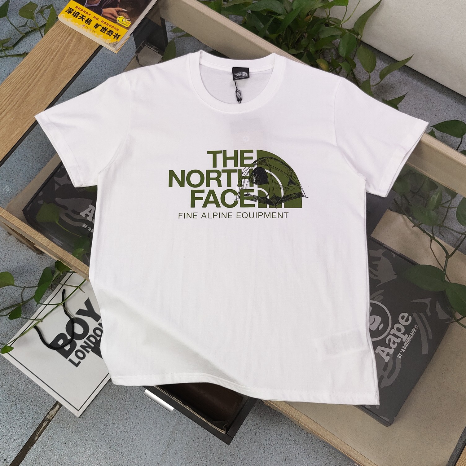 The North Face Clothing T-Shirt White Printing Unisex Cotton Short Sleeve