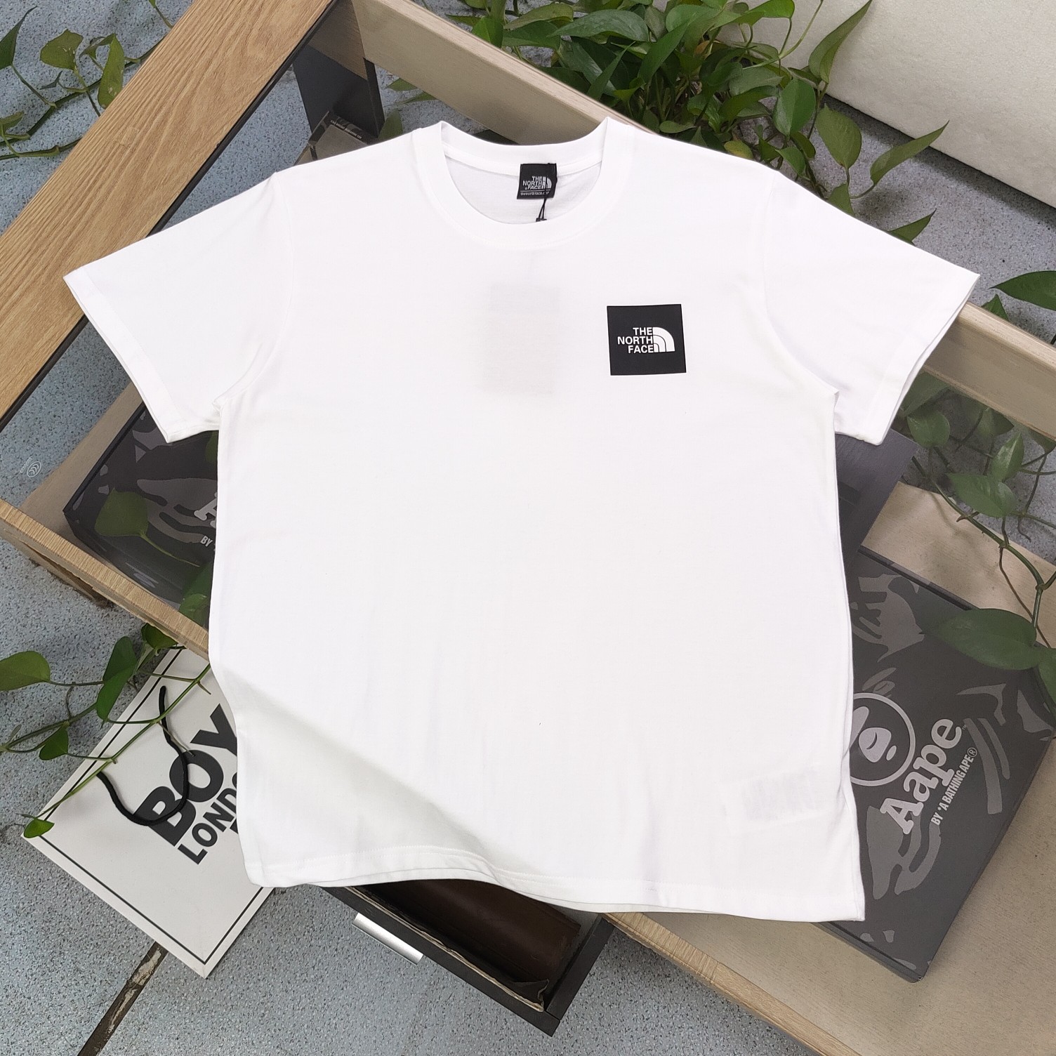 The North Face Clothing T-Shirt White Printing Unisex Cotton Short Sleeve