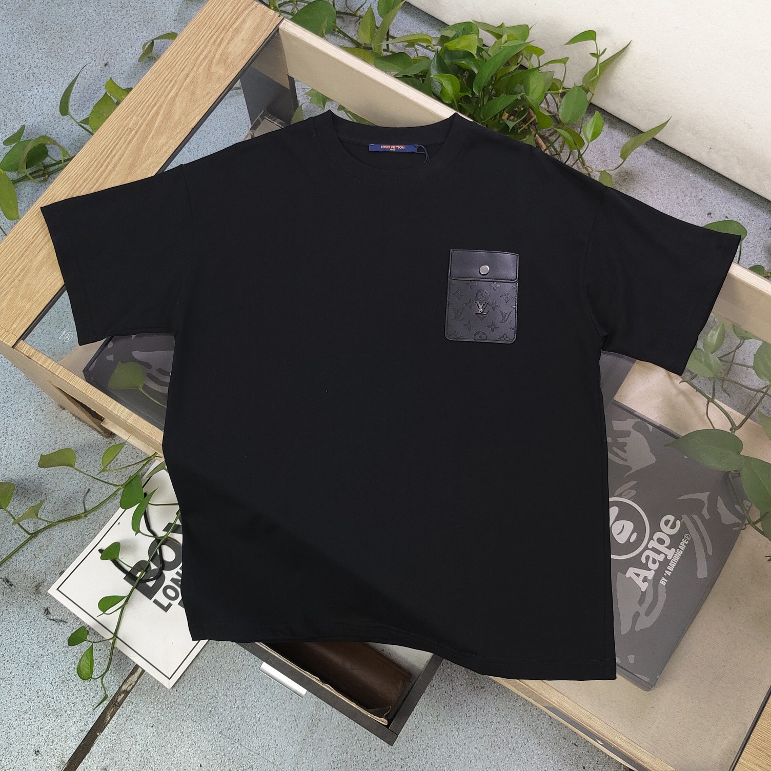 Louis Vuitton Clothing T-Shirt Best Luxury Replica
 Black Unisex Cotton Short Sleeve Zscx22321