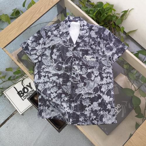 Louis Vuitton Floral Print Short Sleeve Shirt - Embroidered Logo Detail 1 Louis Vuitton Floral Print Short Sleeve Shirt - Embroidered Logo Detail