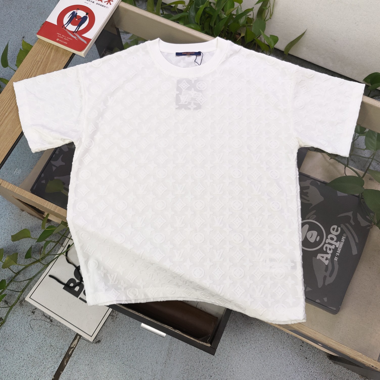 Louis Vuitton Clothing T-Shirt White Unisex Cotton Short Sleeve