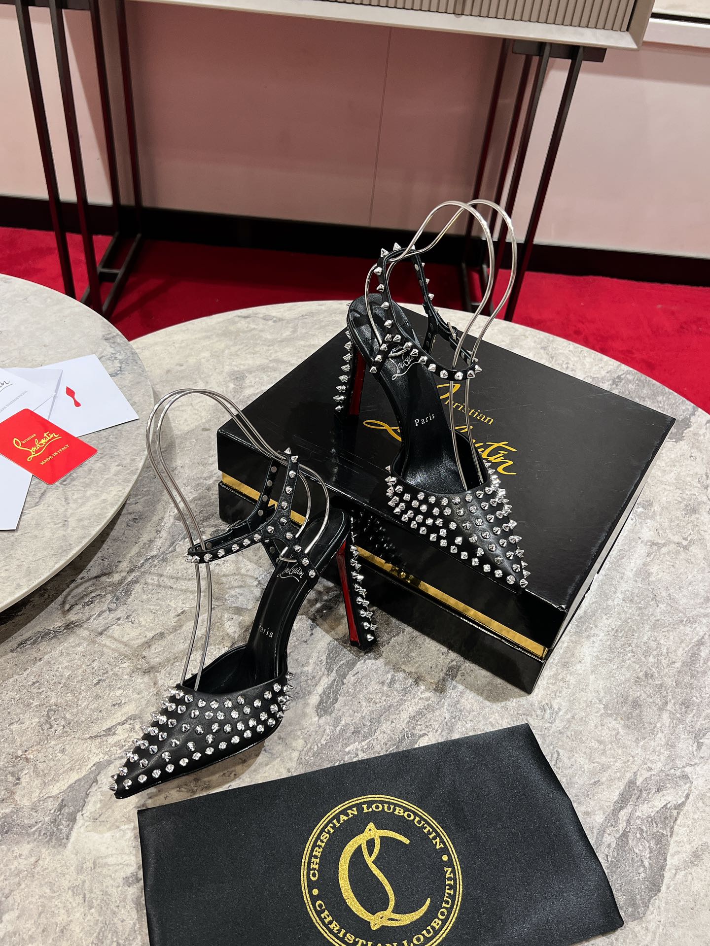 Maison Christian Louboutin Condora Riviera Spikes Black Leather Heels 4 i1726388209 9626 2