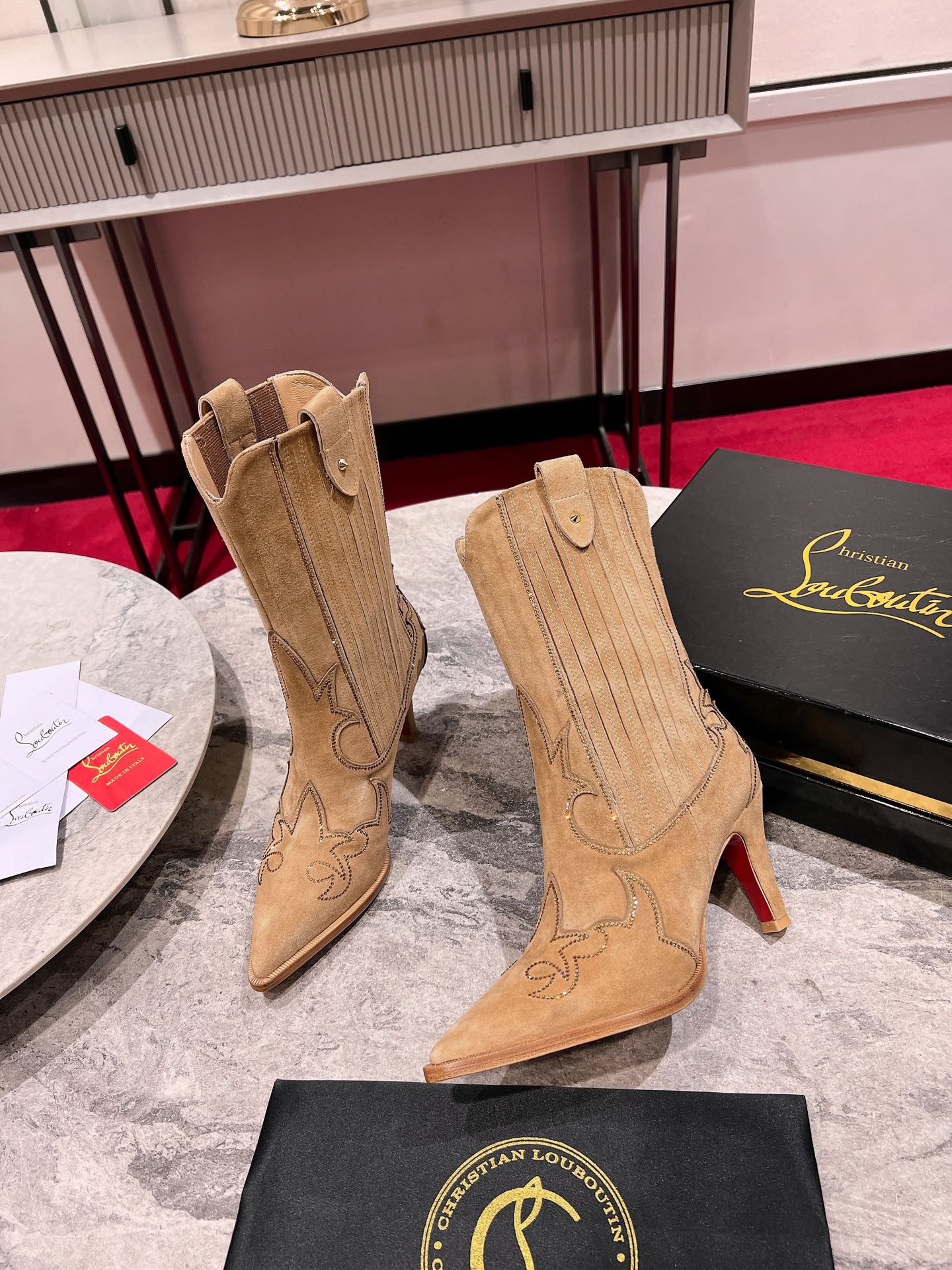 Christian Louboutin Bottes Bottines Nouveautés - Qualité Supérieure
