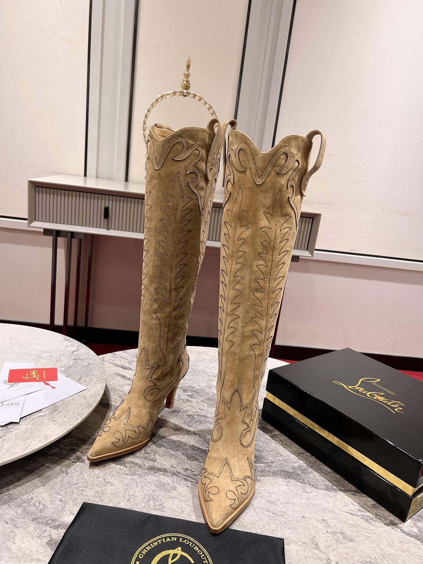 Christian Louboutin Bottes Bottes hautes Nouveautés - Qualité supérieure