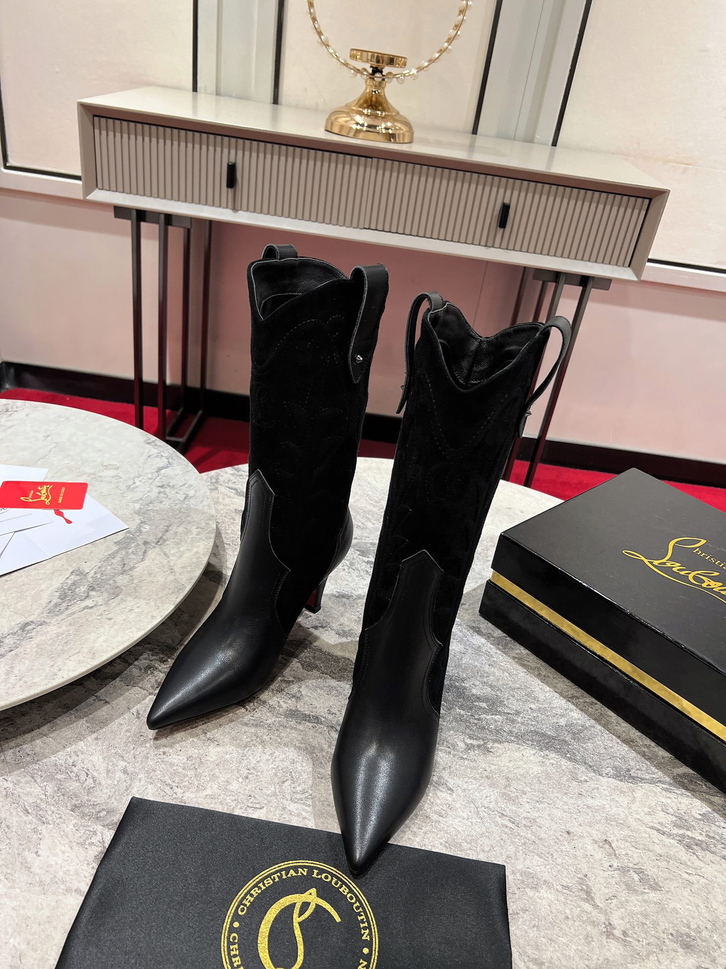 Christian Louboutin Bottes Bottines Nouveauté - Qualité Supérieure