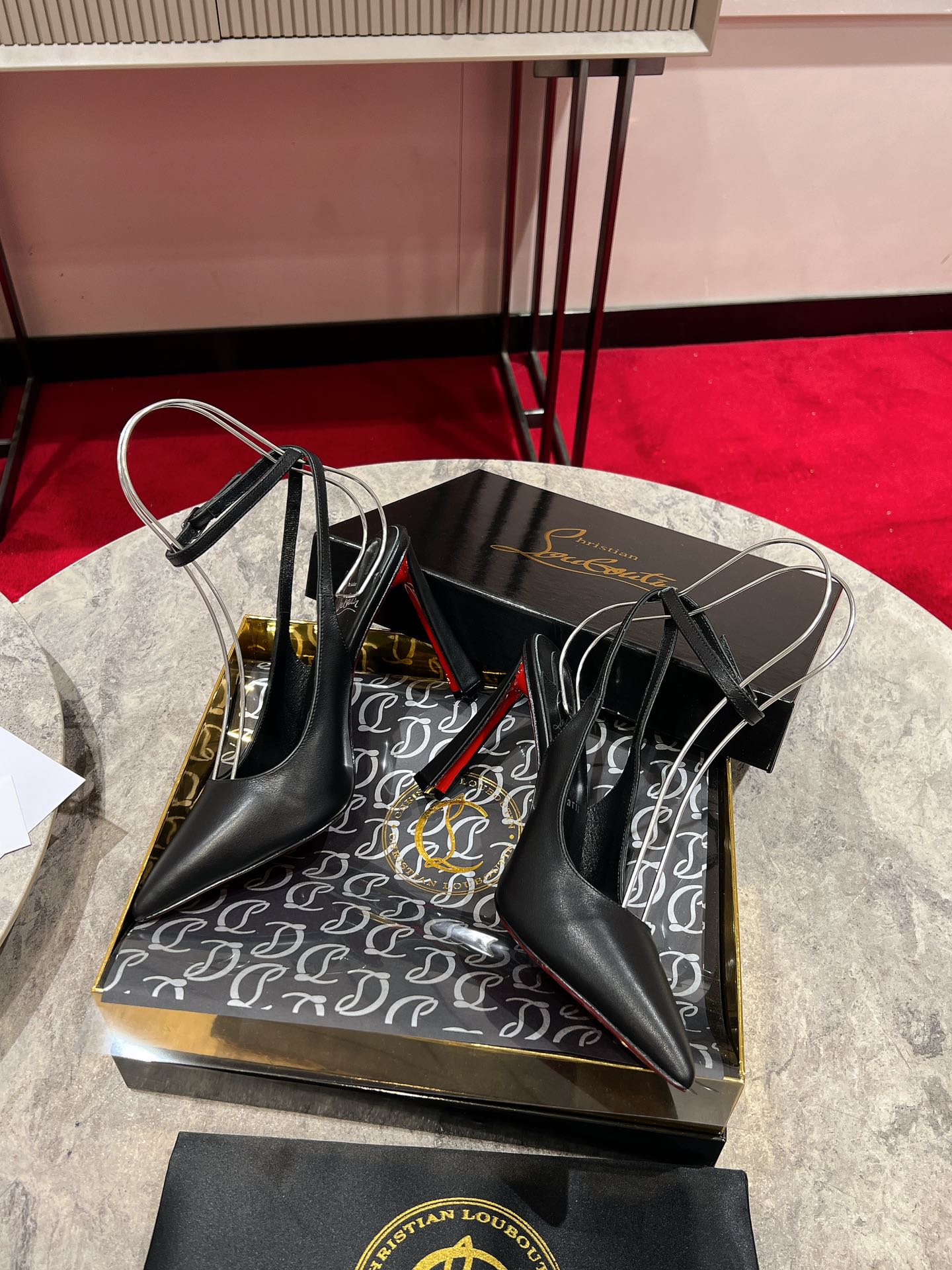 Christian Louboutin Condoraline Black Leather Pointed Toe Heels 5 i1733559475 6096 6