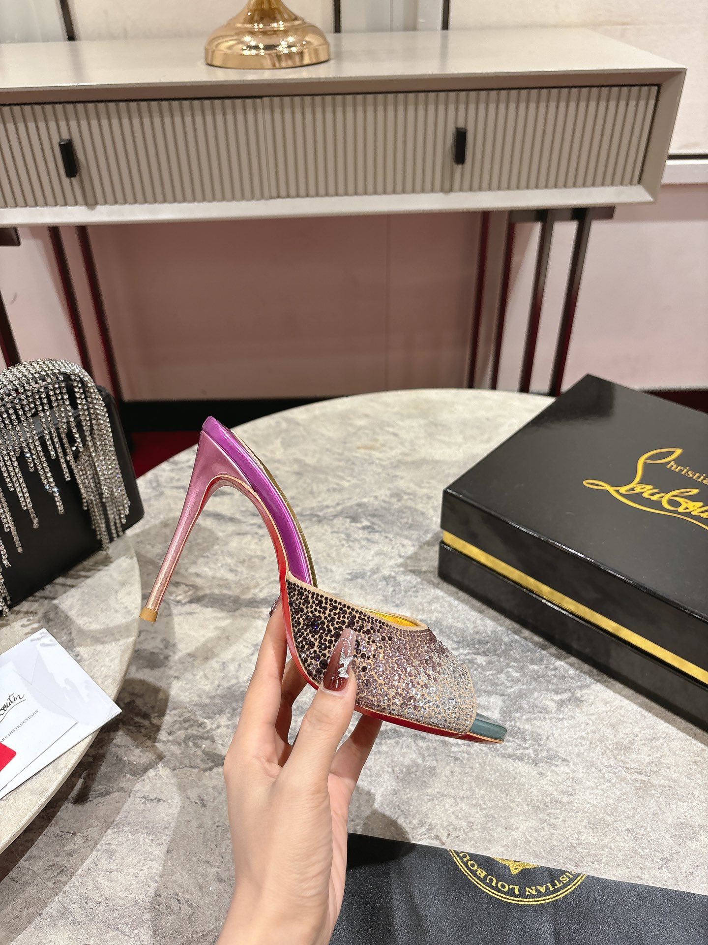 Christian Louboutin Spring/Summer 2025 Rhinestone Embellished Mules 5 i1744880486 9307 3