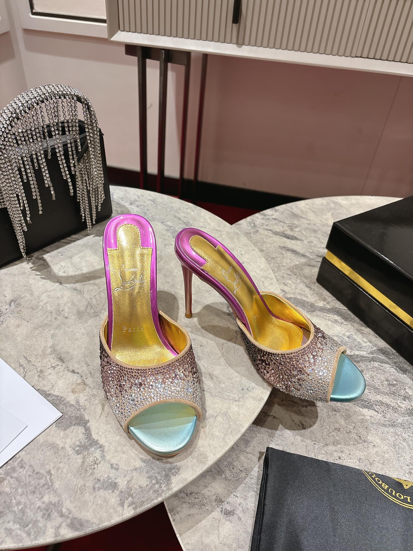 Christian Louboutin Spring/Summer 2025 Rhinestone Embellished Mules 6 i1744880488 3980 7