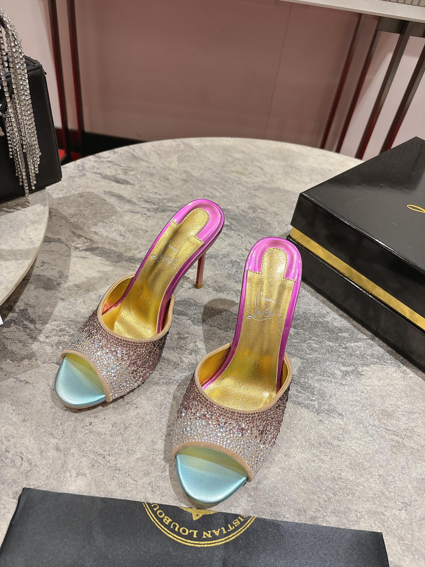 Christian Louboutin Spring/Summer 2025 Rhinestone Embellished Mules 3 i1744880488 9132 8