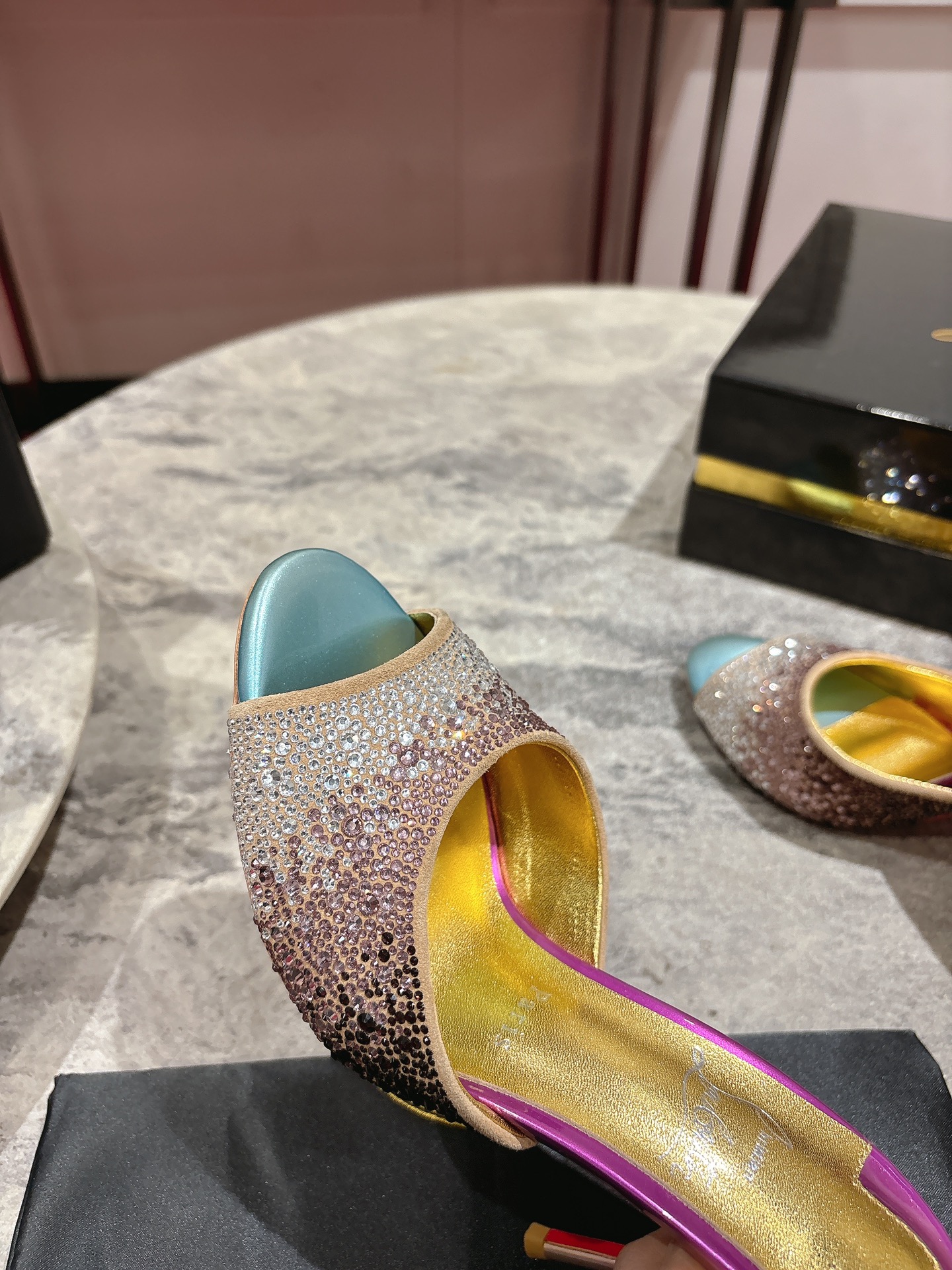 Christian Louboutin Spring/Summer 2025 Rhinestone Embellished Mules 9 i1744880494 1377 0