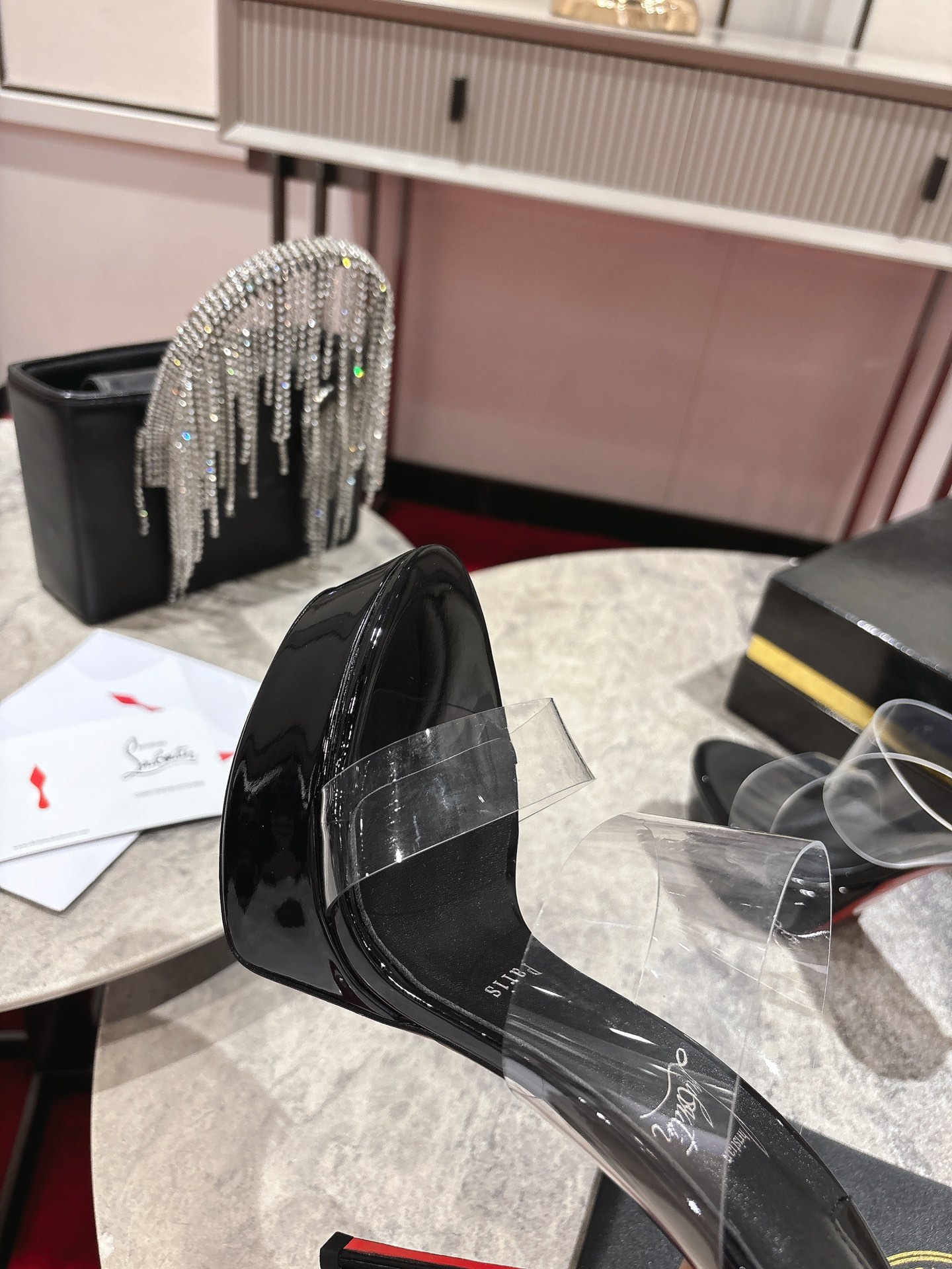 Maison Christian Louboutin Justin Nothin Alta 15CM Water Table Slippers - 图片 7