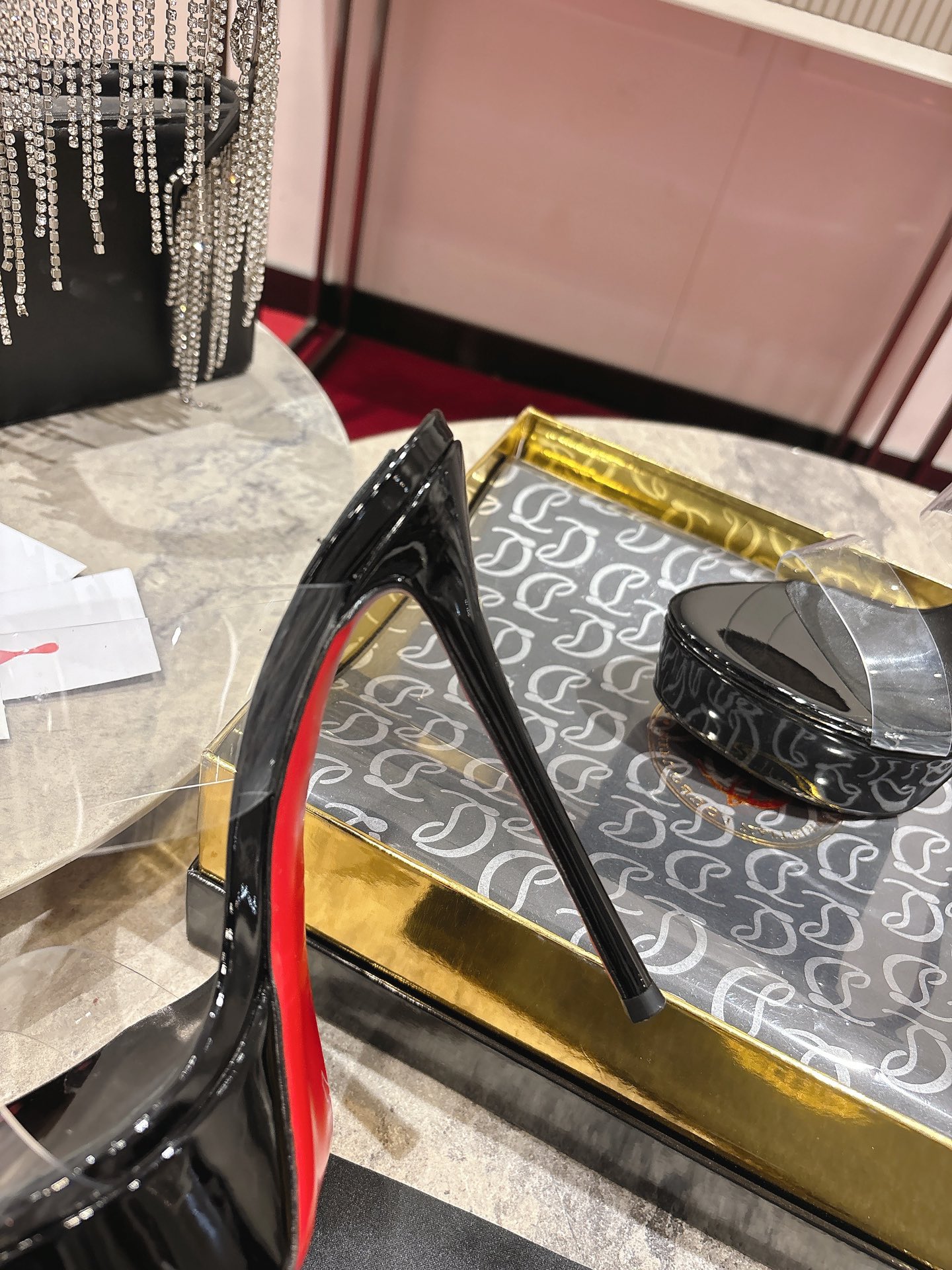 Maison Christian Louboutin Justin Nothin Alta 15CM Water Table Slippers - 图片 9