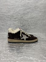 Where quality designer replica
 Golden Goose Skateboard Shoes Gold Red Women Men Cowhide Lambswool