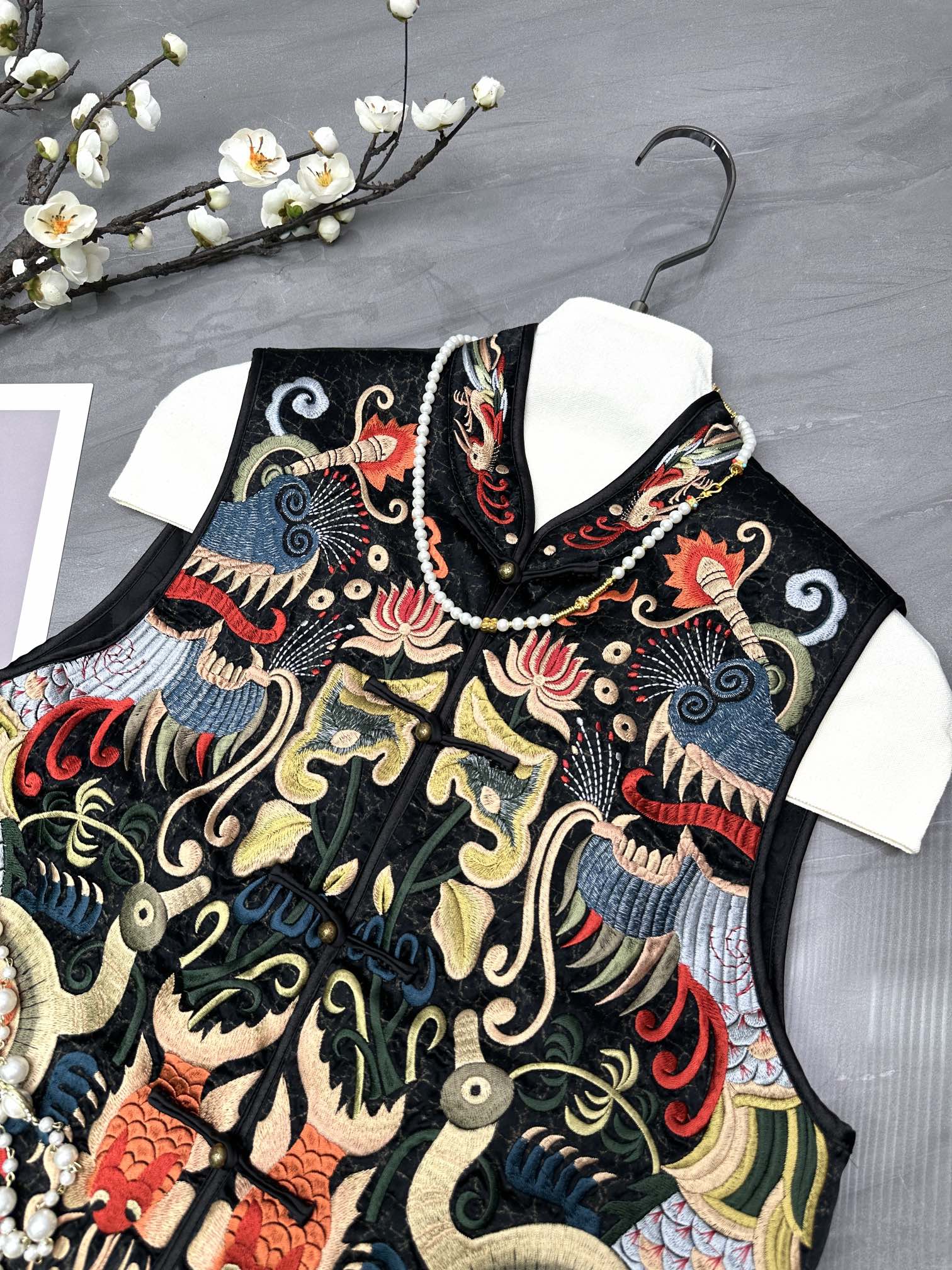 p851 High-end Quality Women ‘ s Clothes Packed DG Heavy acoustic embroidery with cotton-XL - 图片 3