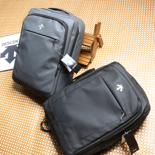 Descente Men's Business Casual Travel Backpack - Black/Gray, 32*45*12cm 1 Descente Men’s Business Casual Travel Backpack – Black/Gray, 32*45*12cm
