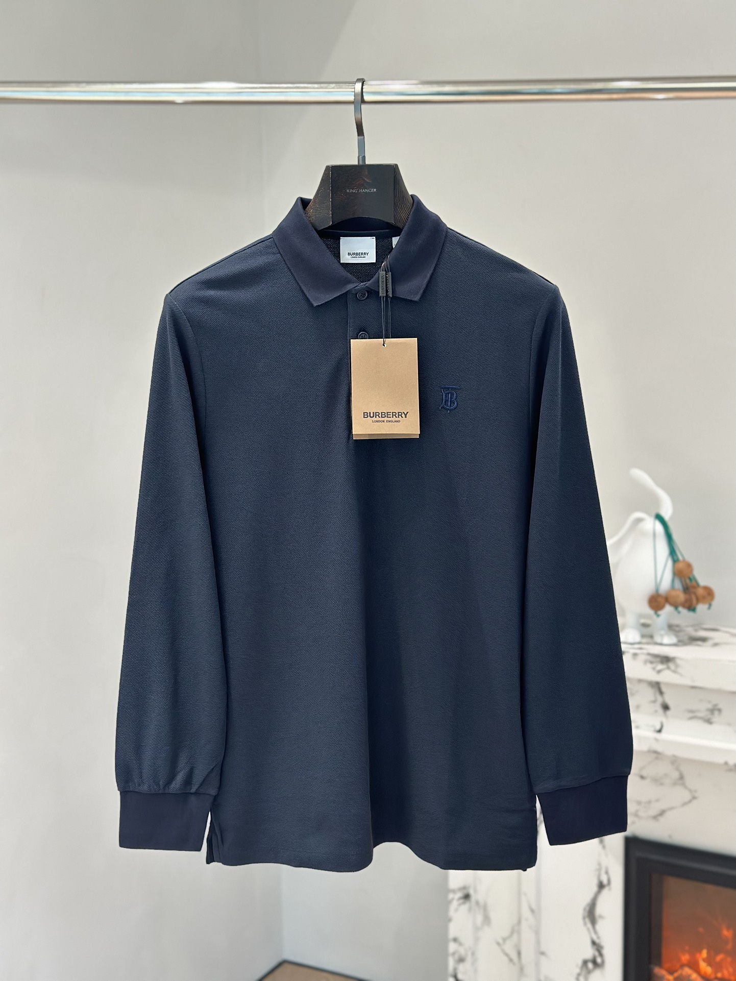 Burberry Clothing Polo Embroidery Men Cotton Long Sleeve