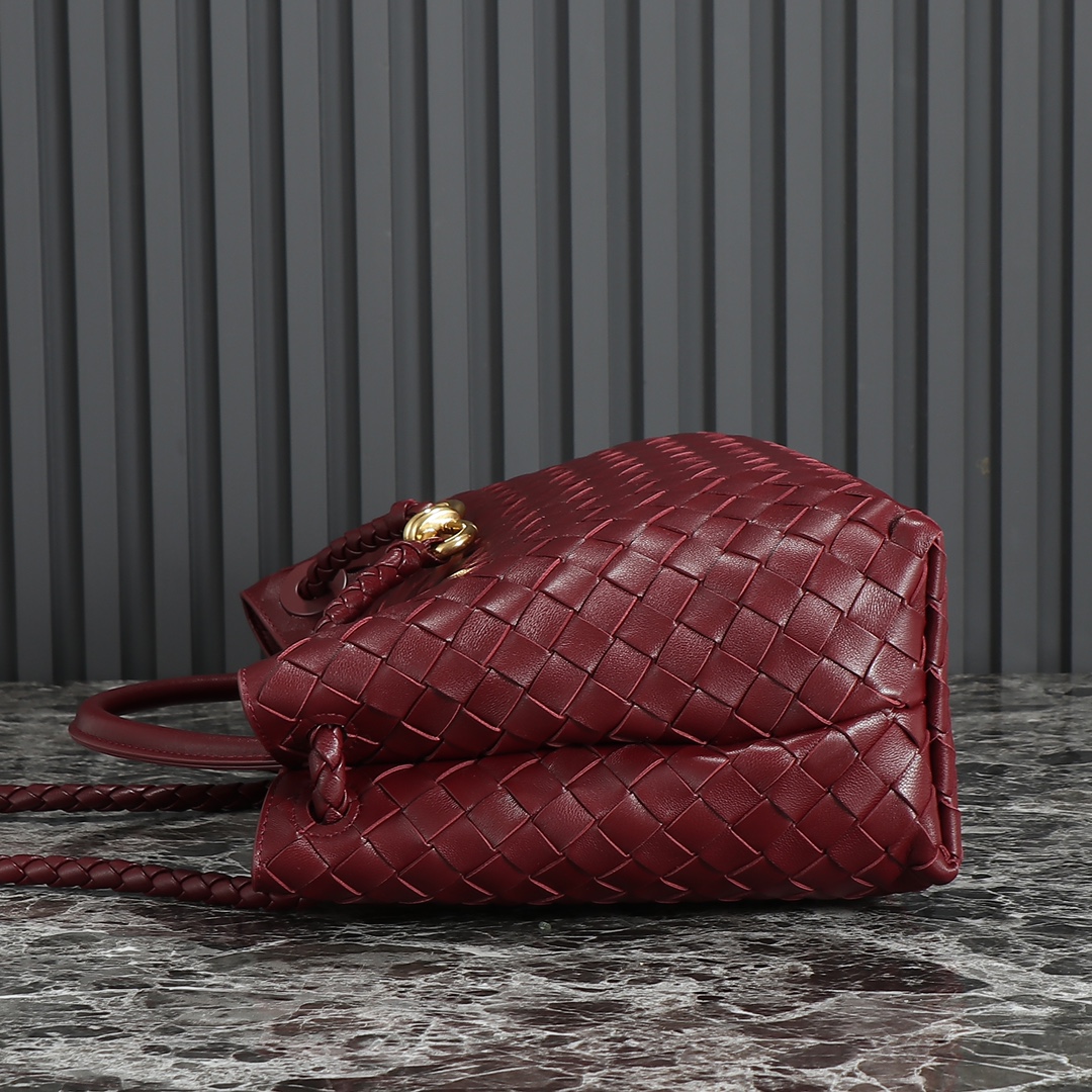 Bottega Veneta Andiamo Medium Bag: Hand-Woven Leather, Burgundy Elegance 4 i1698254546 3685 2