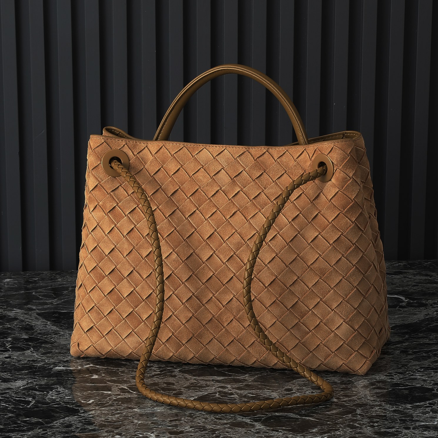 Bottega Veneta Andiamo Woven Handbag: Stylish, Spacious, and Versatile 3 a1712162964378 4421