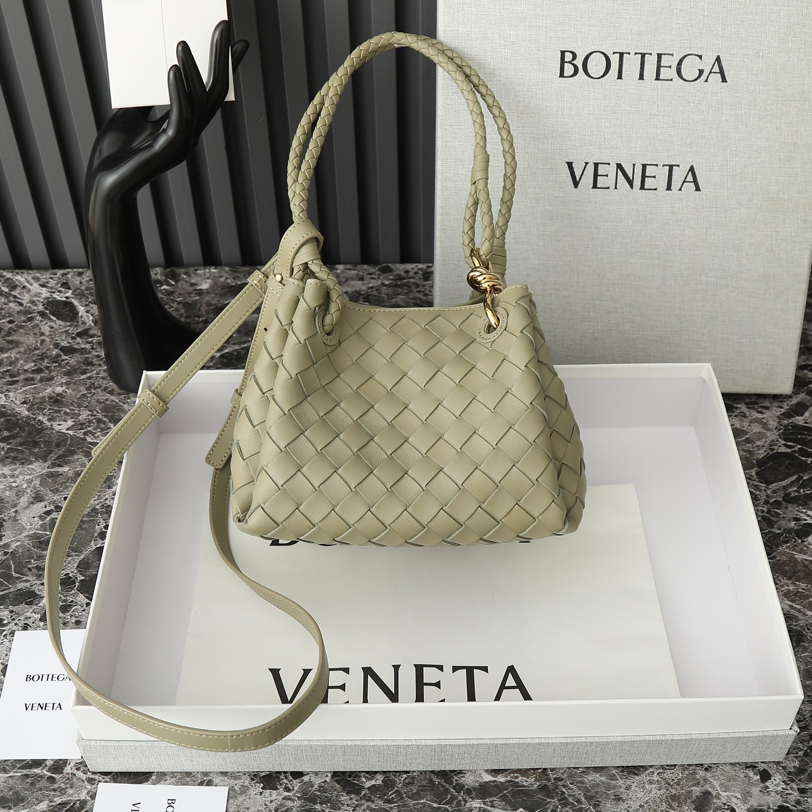Bottega Veneta travertine green