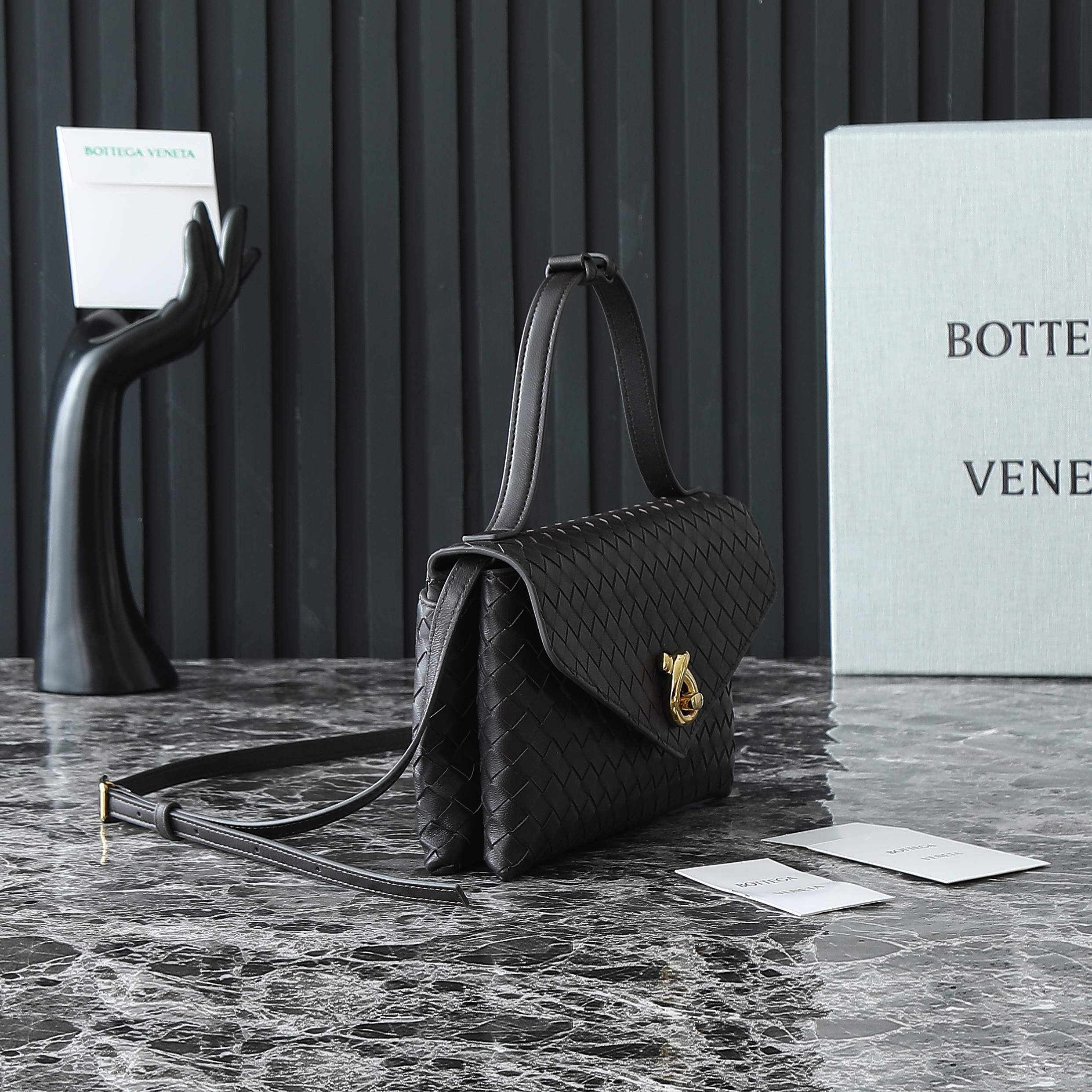Bottega Veneta Knot Lock Intrecciato Woven Leather Crossbody Bag 8 a1742717923267 7812