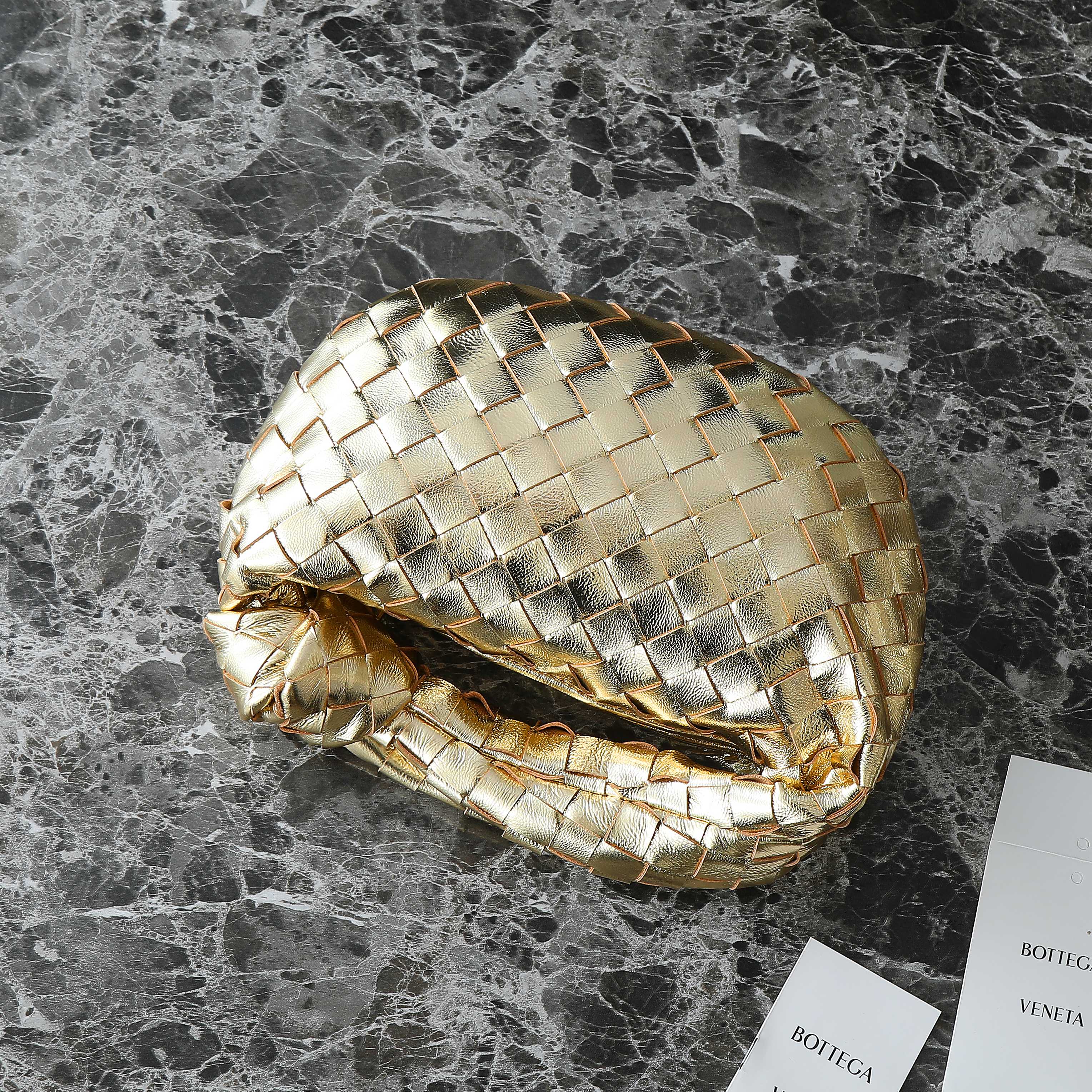 Bottega Veneta Mini Jodie Woven Metallic Gold Leather Top Handle Bag 3 a1744734642989 2253