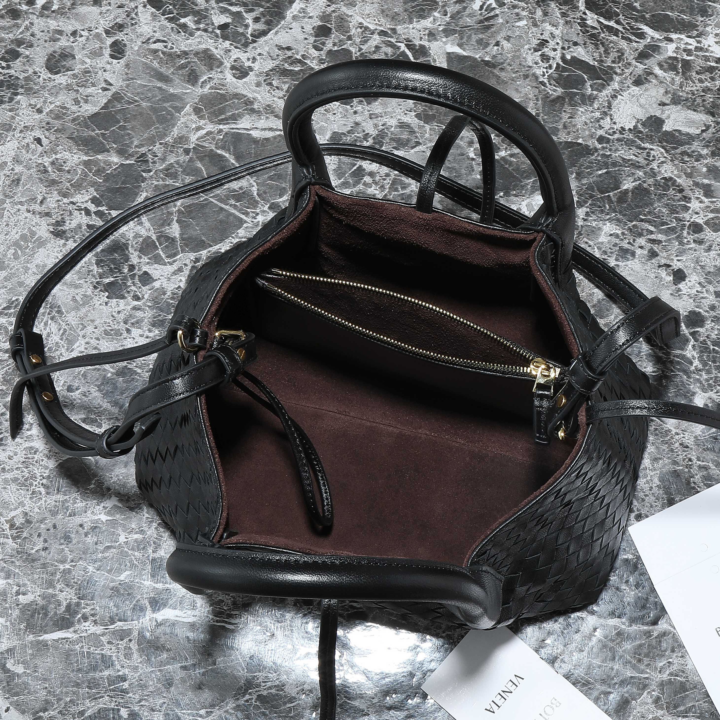 Bottega Veneta Mini Pinacoteca Two-Tone Woven Handbag, 24*15*12cm 10 a1744735875775 2331