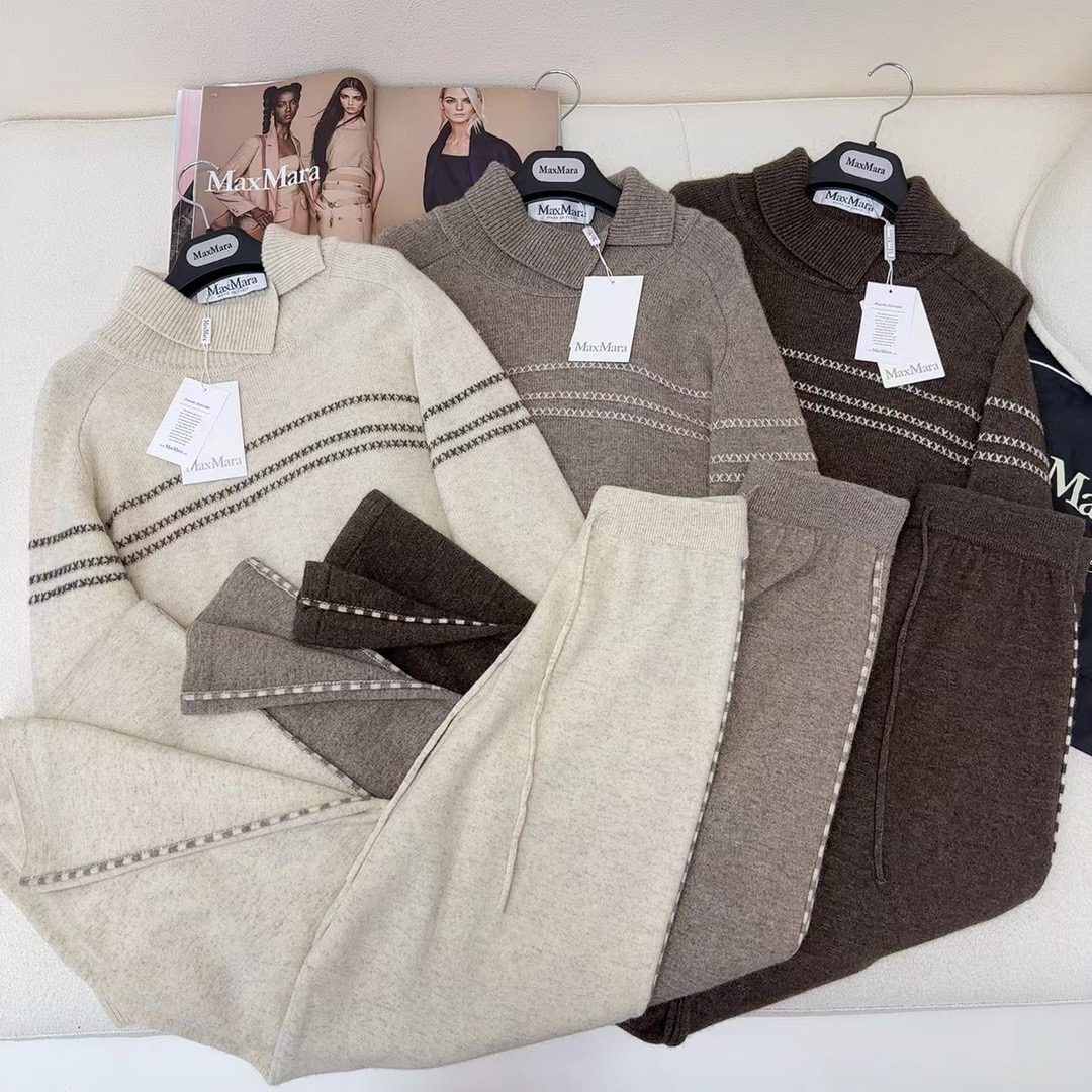 Wool Set: Stylish Knitwear for Women - Elegant Loungewear in Earth Tones 10 a1758988192034 0154