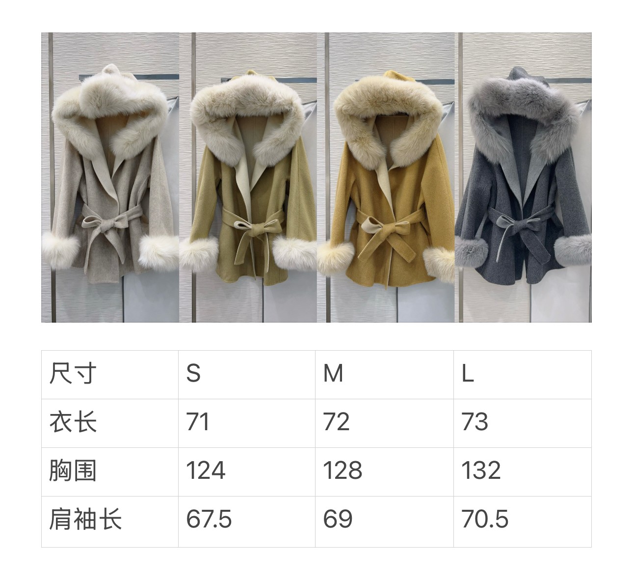 Elegant Handmade Wool Cashmere Coat with Detachable Fox Fur Collar 10 a1761493853568 6248